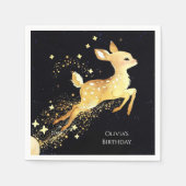 Serviette En Papier Anniversaire de la forêt de aquarelle (Devant)