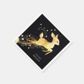 Serviette En Papier Anniversaire de la forêt de aquarelle (Coin)