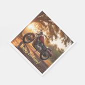 Serviette En Papier Anniversaire de la moto (Coin)