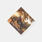 Serviette En Papier Anniversaire de la moto (Coin)