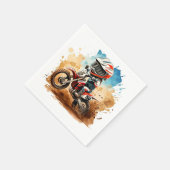 Serviette En Papier Anniversaire de la moto Boho simple (Coin)