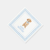 Serviette En Papier Anniversaire de la preppie chienne (Coin)