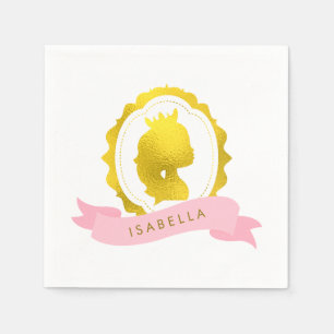 Serviette En Papier Anniversaire de la princesse rose Cameo