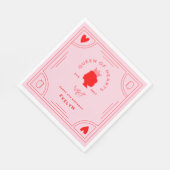 Serviette En Papier Anniversaire de la Reine des Coeurs (Coin)