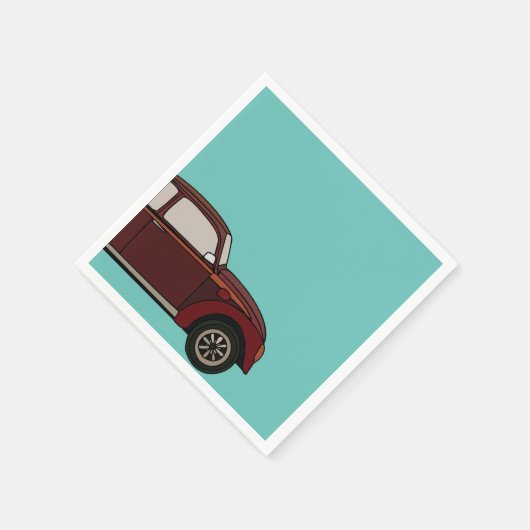 Serviette En Papier Anniversaire de la voiture classique (Coin)