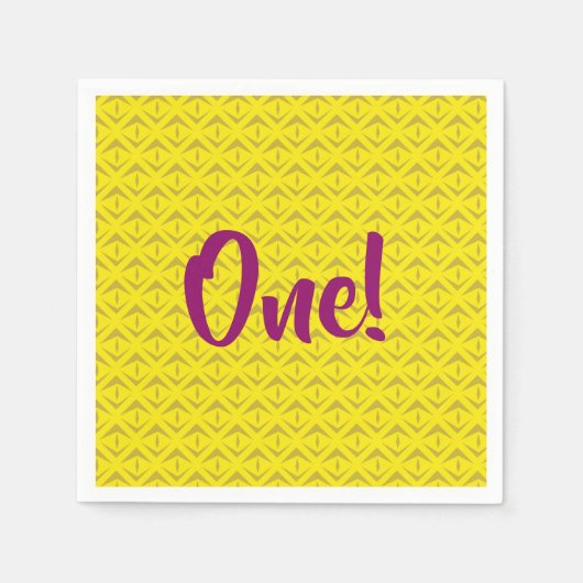 Serviette En Papier Anniversaire de l'ananas (Devant)