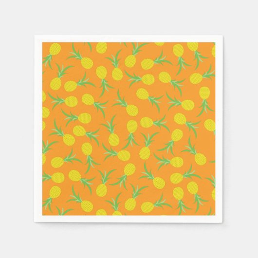 Serviette En Papier Anniversaire de l'ananas (Devant)