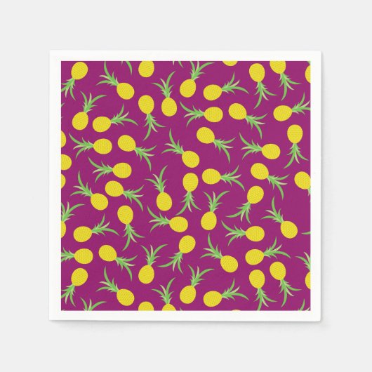 Serviette En Papier Anniversaire de l'ananas (Devant)