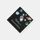 Serviette En Papier Anniversaire de l'astronaute bleu (Coin)