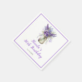Serviette En Papier Anniversaire de Lavender Mason Jar (Coin)