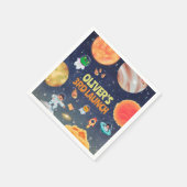 Serviette En Papier Anniversaire de l'espace (Coin)