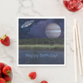 Serviette En Papier Anniversaire de l'espace (En situation)
