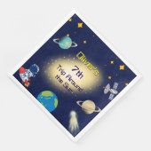 Serviette En Papier Anniversaire de l'espace extra-atmosphérique - ast (Coin)