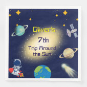 Serviette En Papier Anniversaire de l'espace extra-atmosphérique - ast (Devant)