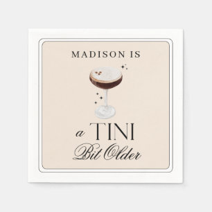Serviette En Papier Anniversaire de l'Espresso Martini à Tini Bit