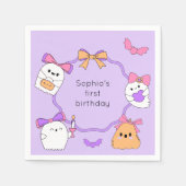 Serviette En Papier Anniversaire de l'Halloween éffrayante (Devant)