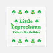 Serviette En Papier Anniversaire de Little Leprechaun (Devant)