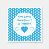 Serviette En Papier Anniversaire de Little Sweethee (Devant)