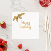 Serviette En Papier Anniversaire de l'or élégant (En situation)