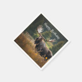 Serviette En Papier Anniversaire de l'orignal (Coin)