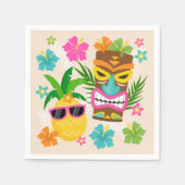 Serviette En Papier Anniversaire de Luau à Hawaï (Devant)