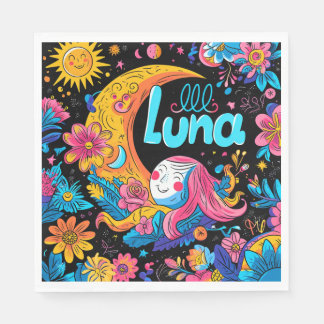Serviette En Papier Anniversaire de Luna