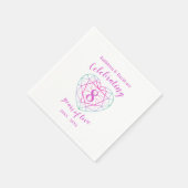 Serviette En Papier Anniversaire de mariage 8 ans d'amour serviettes (Coin)