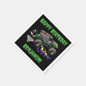 Serviette En Papier Anniversaire de Monster Jam Grave Digger (Coin)