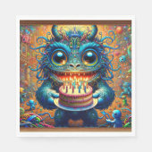 SERVIETTE EN PAPIER ANNIVERSAIRE DE MONSTER MASH (Devant)