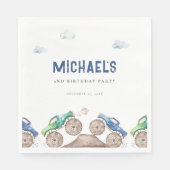 Serviette En Papier Anniversaire de Monster Truck Bash (Devant)