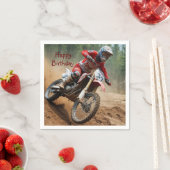 Serviette En Papier Anniversaire de Motocross (En situation)