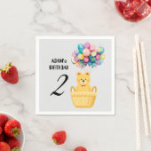 Serviette En Papier anniversaire de nom personnalisé (En situation)