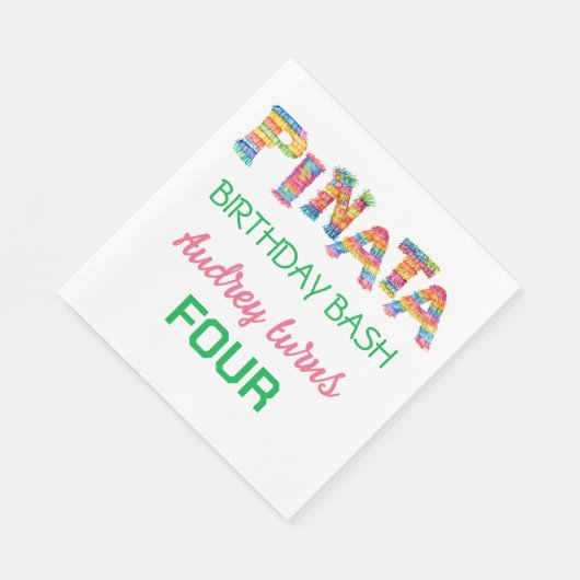 Serviette En Papier Anniversaire de Pinata Bash (Coin)