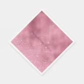 Serviette En Papier Anniversaire de Pink Glitz (Coin)