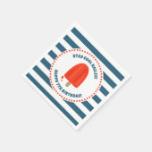 Serviette En Papier Anniversaire de Red Popsicle (Coin)