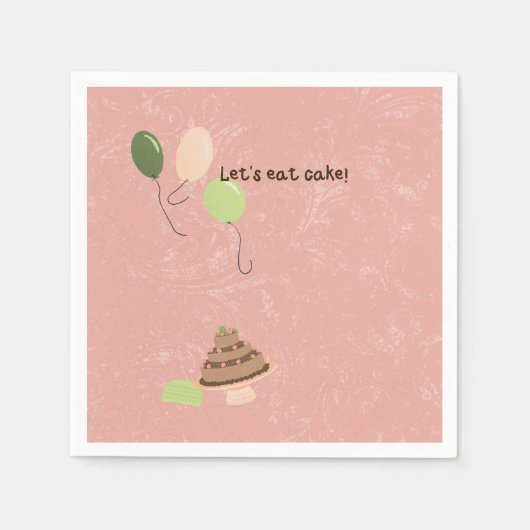 Serviette En Papier Anniversaire de Savannah (Devant)