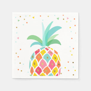 Serviette En Papier Anniversaire de serviettes de papier d'ananas
