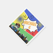 Serviette En Papier Anniversaire de Superhero (Coin)