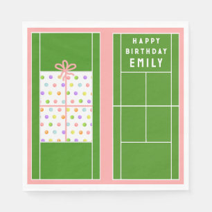 Serviette En Papier Anniversaire de Tennis
