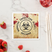 Serviette En Papier Anniversaire de Zombie Apocalypse | Bioaléa d'Hall (En situation)