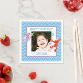 Serviette En Papier Anniversaire d'Elmo et d'Abby (En situation)