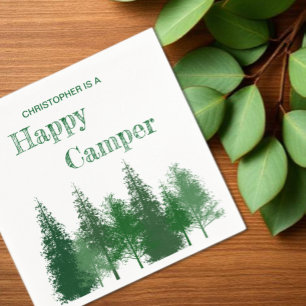 Serviette En Papier Anniversaire des bois