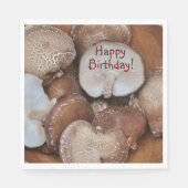 Serviette En Papier Anniversaire des champignons shiitake (Devant)