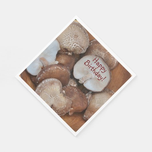 Serviette En Papier Anniversaire des champignons shiitake (Coin)