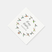 Serviette En Papier Anniversaire des colibris  (Coin)