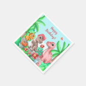 Serviette En Papier Anniversaire des dinosaures (Coin)