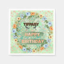 Anniversaire des fleurs et des papillons