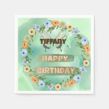 Anniversaire des fleurs et des papillons