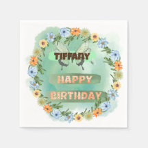 Anniversaire des fleurs et des papillons