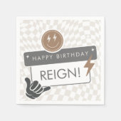 Serviette En Papier Anniversaire des garçons Rad Cool (Devant)